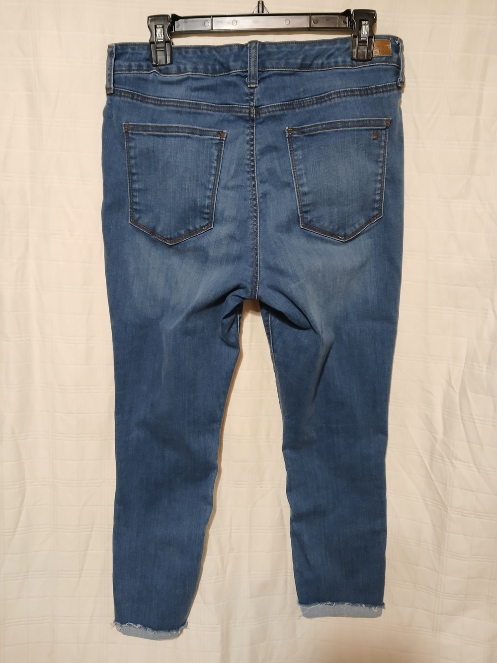 High-Rise Ankle Skinny Jeans in Medium Blue